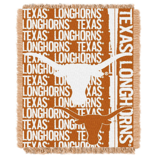Texas OFFICIAL Collegiate "Double Play" Woven Jacquard Throw Texas OFFICIAL Collegiate "Double Play" Woven Jacquard Throw