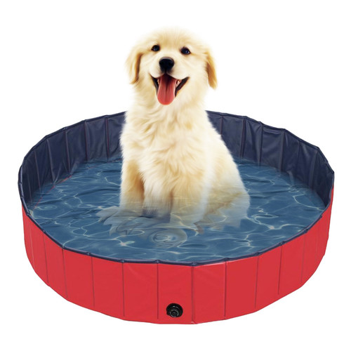 Dog Pool, 160*30/120*30 Foldable Large and Small Dog Pool, Dog Bath, 100% Safe & Non Toxic Kid's Rigid Pool Dog Pool, 160*30/120*30 Foldable Large and Small Dog Pool, Dog Bath, 100% Safe & Non Toxic Kid's Rigid Pool