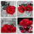 Red Rose Wall Decor Black and Red Canvas Wall Art for Bedroom Living Room Bathroom Decor Red Rose Wall Decor Black and Red Canvas Wall Art for Bedroom Living Room Bathroom Decor