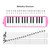 32 Keys Melodica Pianica Piano Style Keyboard Harmonica Mouth Organ with Mouthpiece Cleaning Cloth Carry Case for Beginners Kids Musical Gift 32 Keys Melodica Pianica Piano Style Keyboard Harmonica Mouth Organ with Mouthpiece Cleaning Cloth Carry Case for Beginners Kids Musical Gift