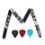 Smiger Unique Floral Embroidered Guitar Strap Jacquard Weave Adjustable Straps for Acoustic Electric Bass Men & Women Guitarists Strapp With 3 Guitar Picks Smiger Unique Floral Embroidered Guitar Strap Jacquard Weave Adjustable Straps for Acoustic Electric Bass Men & Women Guitarists Strapp With 3 Guitar Picks