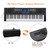 61 Key Portable Keyboard with Built In Speakers, Headphone, Microphone, Music Rest, LCD Screen, USB Port & 3 Teaching Modes for Beginners 61 Key Portable Keyboard with Built In Speakers, Headphone, Microphone, Music Rest, LCD Screen, USB Port & 3 Teaching Modes for Beginners