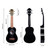 Soprano Ukulele 21 in Mini Kids Guitar Hawaiian ukelele music Instrument Kit ukalalee for Beginner Adults Kids Starter(Black) Soprano Ukulele 21 in Mini Kids Guitar Hawaiian ukelele music Instrument Kit ukalalee for Beginner Adults Kids Starter(Black)