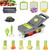 14 in1 Vegetable Chopper Cutter Chopper Multifunctional Veggie Chopper with Container, Onion Chopper, Chopper Vegetable Cutter with 8 Blades - Grey 14 in1 Vegetable Chopper Cutter Chopper Multifunctional Veggie Chopper with Container, Onion Chopper, Chopper Vegetable Cutter with 8 Blades - Grey