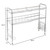 Over Sink Dish Rack, 2 Tier Stainless Steel Dish Rack Rustproof Durable Above Kitchen Sink Shelf Dish Drainer, Silver Over Sink Dish Rack, 2 Tier Stainless Steel Dish Rack Rustproof Durable Above Kitchen Sink Shelf Dish Drainer, Silver