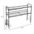 Over Sink Dish Rack, 2 Tier Stainless Steel Dish Rack Rustproof Durable Above Kitchen Sink Shelf Dish Drainer, Silver Over Sink Dish Rack, 2 Tier Stainless Steel Dish Rack Rustproof Durable Above Kitchen Sink Shelf Dish Drainer, Silver