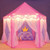 Outdoor Indoor Portable Folding Princess Castle Tent Kids Children Funny Play Fairy House Kids Play Tent(Warm LED Star Lights) Outdoor Indoor Portable Folding Princess Castle Tent Kids Children Funny Play Fairy House Kids Play Tent(Warm LED Star Lights)
