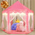 Outdoor Indoor Portable Folding Princess Castle Tent Kids Children Funny Play Fairy House Kids Play Tent(Warm LED Star Lights) Outdoor Indoor Portable Folding Princess Castle Tent Kids Children Funny Play Fairy House Kids Play Tent(Warm LED Star Lights)