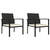 3 Piece Garden Dining Set Poly Rattan Black 3 Piece Garden Dining Set Poly Rattan Black