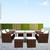 9 Pieces Patio Dining Sets Outdoor Space Saving Rattan Chairs with Glass Table Patio Furniture Sets Cushioned Seating and Back Sectional Conversation Set 9 Pieces Patio Dining Sets Outdoor Space Saving Rattan Chairs with Glass Table Patio Furniture Sets Cushioned Seating and Back Sectional Conversation Set