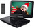 DBPOWER 10" Swivel Display Screen, 12" Portable DVD Player with 5-Hour Rechargeable Battery DBPOWER 10" Swivel Display Screen, 12" Portable DVD Player with 5-Hour Rechargeable Battery