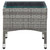 Coffee Table Gray 23.6"x15.7"x14.2" Poly Rattan Coffee Table Gray 23.6"x15.7"x14.2" Poly Rattan