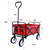 Outdoor  Folding Wagon Garden , Large Capacity Folding Wagon Garden Shopping Beach Cart ,Heavy Duty Foldable Cart, for Outdoor Activities, Beaches, Parks, Camping Outdoor  Folding Wagon Garden , Large Capacity Folding Wagon Garden Shopping Beach Cart ,Heavy Duty Foldable Cart, for Outdoor Activities, Beaches, Parks, Camping