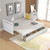 THE TWIN BED CAN BE EXPANDED AND 2 DRAWERS FOR WHITE COLOR THE TWIN BED CAN BE EXPANDED AND 2 DRAWERS FOR WHITE COLOR