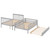Full over Full Bunk Bed with Trundle and Staircase Full over Full Bunk Bed with Trundle and Staircase