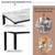 Faux Marble 5-Piece Dining Set Table with 4 Thicken Cushion Dining Chairs Home Furniture, White/Beige+Black Faux Marble 5-Piece Dining Set Table with 4 Thicken Cushion Dining Chairs Home Furniture, White/Beige+Black