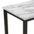Faux Marble 5-Piece Dining Set Table with 4 Thicken Cushion Dining Chairs Home Furniture, White/Beige+Black Faux Marble 5-Piece Dining Set Table with 4 Thicken Cushion Dining Chairs Home Furniture, White/Beige+Black