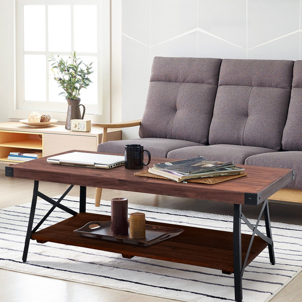 48" Large Solid Coffee Table with Storage for Both Indoor or Outdoor Use, 3 Colors Availabel 48" Large Solid Coffee Table with Storage for Both Indoor or Outdoor Use, 3 Colors Availabel