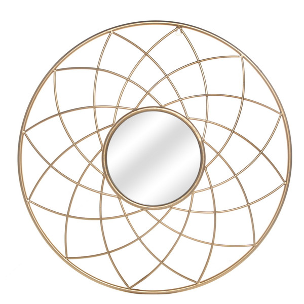 Free shipping Iron Wall Mirror Decorative Mirror 27.5Inch,Gold  YJ Free shipping Iron Wall Mirror Decorative Mirror 27.5Inch,Gold  YJ