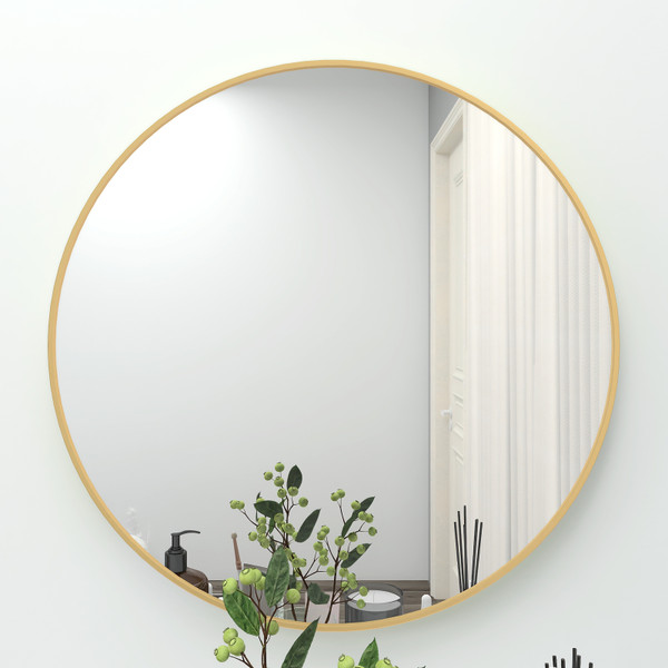 24" Wall Circle Mirror Large Round Gold Farmhouse Circular Mirror for Wall Decor Big Bathroom Make Up Vanity Mirror Entryway Mirror 24" Wall Circle Mirror Large Round Gold Farmhouse Circular Mirror for Wall Decor Big Bathroom Make Up Vanity Mirror Entryway Mirror