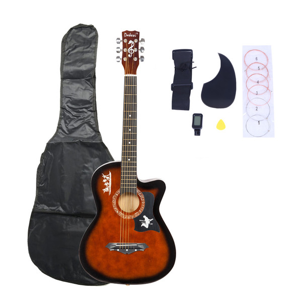 Gifts-Basswood Guitar Bag Straps Picks LCD Tuner Pickguard String Set XH Gifts-Basswood Guitar Bag Straps Picks LCD Tuner Pickguard String Set XH
