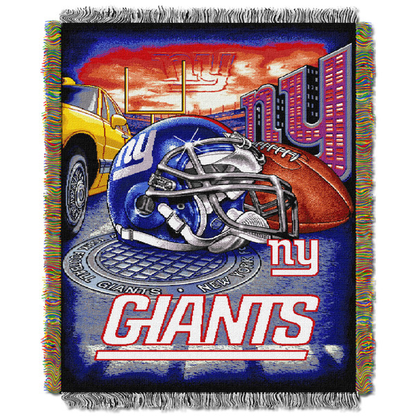 NY Giants OFFICIAL National Football League, "Home Field Advantage" 48"x 60" Woven Tapestry Throw by The Northwest Company NY Giants OFFICIAL National Football League, "Home Field Advantage" 48"x 60" Woven Tapestry Throw by The Northwest Company