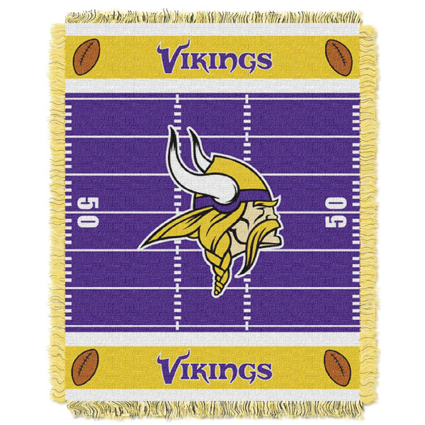 Vikings OFFICIAL National Football League, "Field" Baby 36"x 46" Triple Woven Jacquard Throw by The Northwest Company Vikings OFFICIAL National Football League, "Field" Baby 36"x 46" Triple Woven Jacquard Throw by The Northwest Company