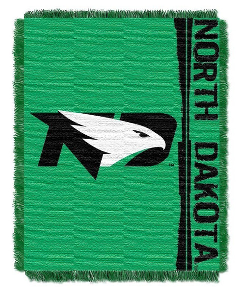 North Dakota OFFICIAL Collegiate "Double Play" Woven Jacquard Throw North Dakota OFFICIAL Collegiate "Double Play" Woven Jacquard Throw