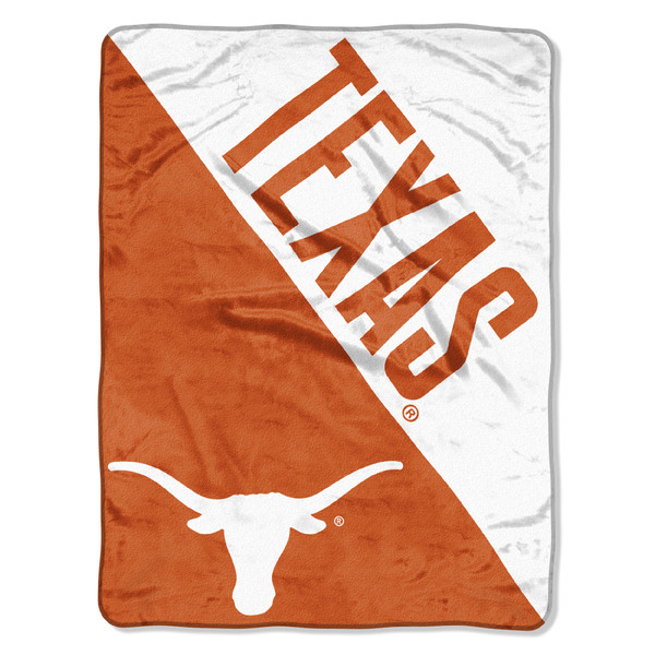 Texas OFFICIAL Collegiate "Halftone" Micro Raschel Throw Texas OFFICIAL Collegiate "Halftone" Micro Raschel Throw