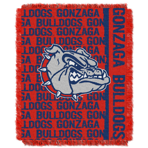 Gonzaga OFFICIAL Collegiate "Double Play" Woven Jacquard Throw Gonzaga OFFICIAL Collegiate "Double Play" Woven Jacquard Throw