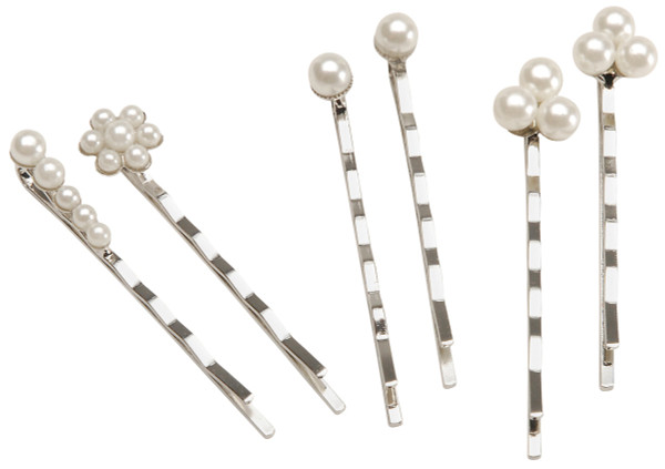 Bobby Pins Pearl Designs and Silver