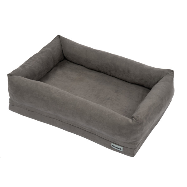 Memory Foam Dog Bed, 4'' Orthopedic Anti-Anxiety Crate Mats, Travel Couch Bed for Cute Dogs, with Durable Washable Pet Beds Cover and Pillow, Gray Memory Foam Dog Bed, 4'' Orthopedic Anti-Anxiety Crate Mats, Travel Couch Bed for Cute Dogs, with Durable Washable Pet Beds Cover and Pillow, Gray