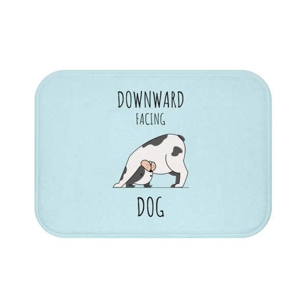 Downward Facing Dog Yoga Bath Mat Downward Facing Dog Yoga Bath Mat