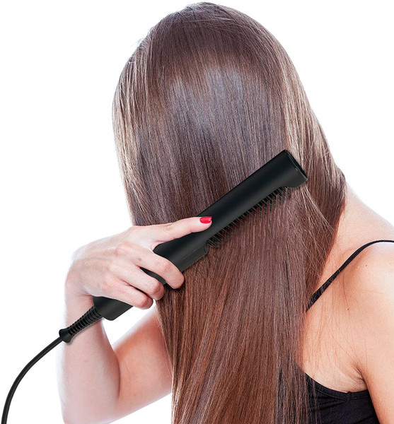 Ocaliss Hair Straightener Brush, Frizz-Free Silky Hair Ionic Ceramic Iron Straightening Hot Comb with 20S Fast Heating, 3 Temp Settings, Anti-Scald and 60 Mins Auto Off, Perfect for Home Pro Salon  YJ Ocaliss Hair Straightener Brush, Frizz-Free Silky Hair Ionic Ceramic Iron Straightening Hot Comb with 20S Fast Heating, 3 Temp Settings, Anti-Scald and 60 Mins Auto Off, Perfect for Home Pro Salon  YJ