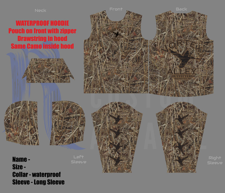 Vortex Alley  Waterproof Hoodie Camo