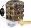 Jeweled Box Electric Incense Burner with Temperature regulator and Timer