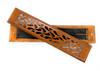 Wooden Incense Stick Burner - Honey Oak (Wave Design) The Misk Shoppe