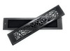 Wooden Incense Stick Burner - Charcoal Black (Rose Design) The Misk Shoppe