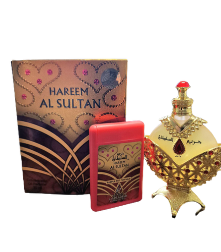 Hareem al Sultan Gold (35 ml) + Pocket Spray (20 ml) - Khadlaj The Misk Shoppe
