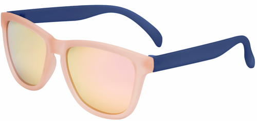Rose Gold x Navy Sunglasses - Polarized No Slip Lightweight Sunglasses for Running