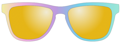 Pastel Princess Rainbow Sunglasses - Polarized No Slip Lightweight Sunglasses for Running
