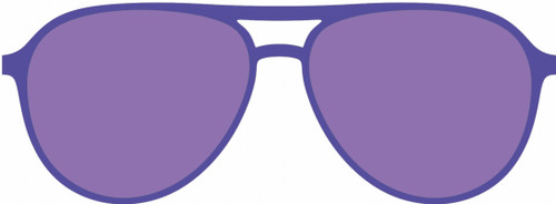 Violet Aviator Polarized Sunglasses