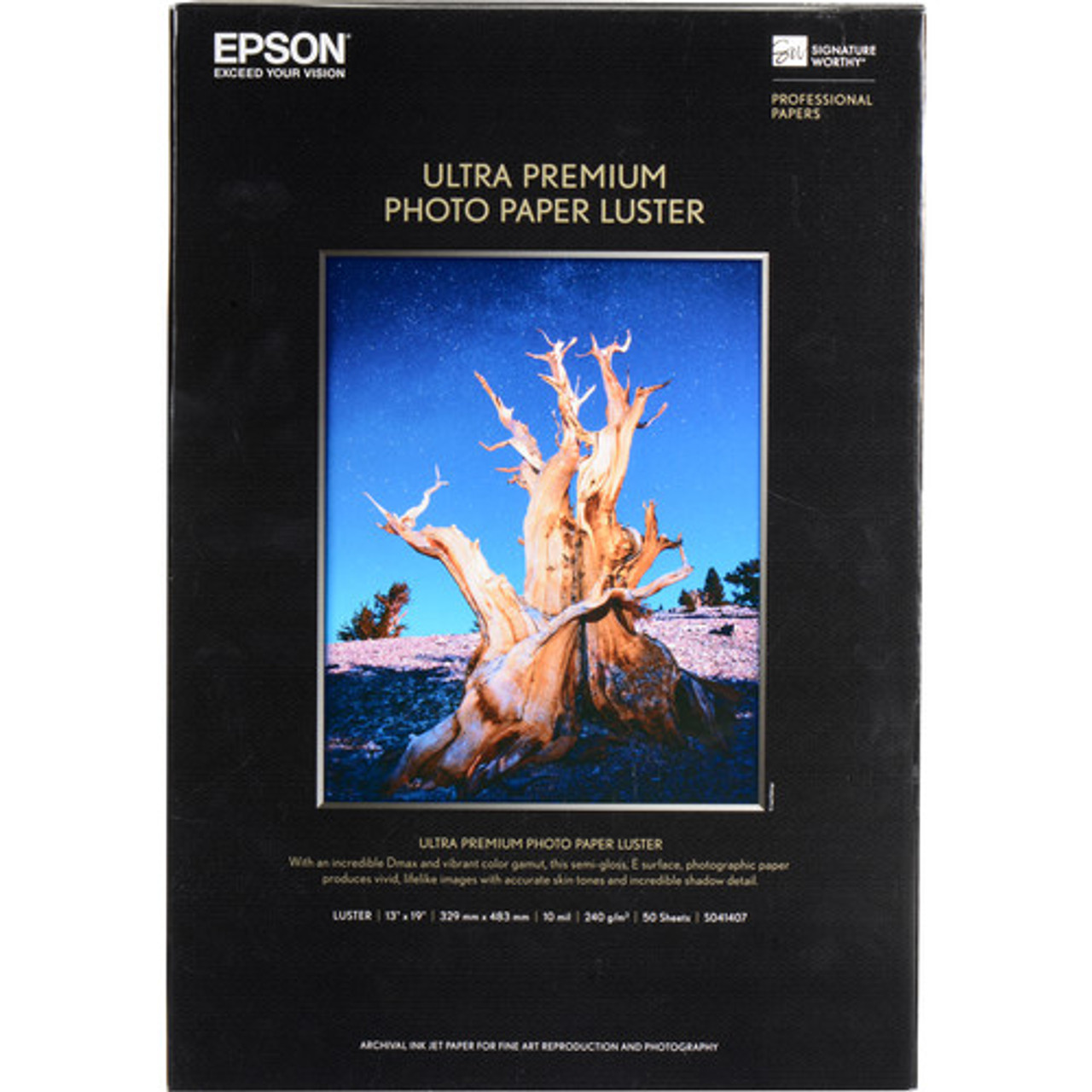 Epson Ultra Premium Luster Archival Photo Inkjet Paper (16 x 100' Roll)