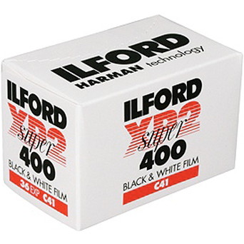 Ilford XP2 Super Black and White Negative Film 35mm Roll Film, 36