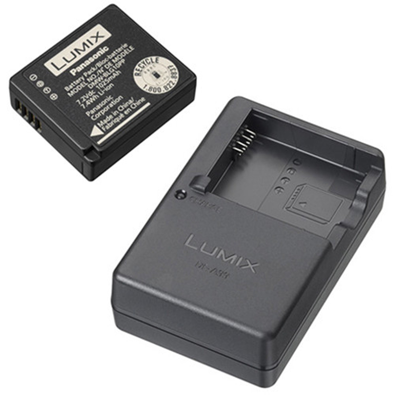 Panasonic Lumix DMW-BLG10 Li-Ion Battery u0026 Charger Travel Bundle