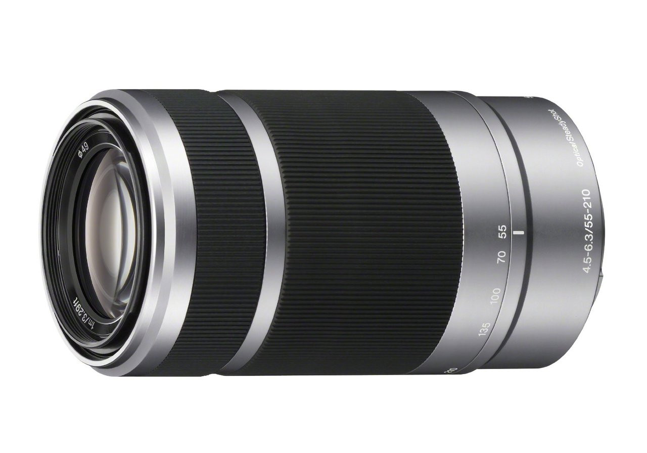 Sony E 55-210mm f/4.5-6.3 OSS Lens - Silver