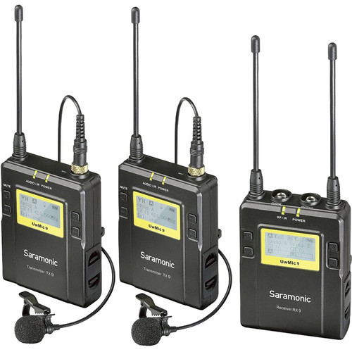 Saramonic UWMIC9 RX9 + TX9 + TX9, 96-Channel UHF Wireless Dual