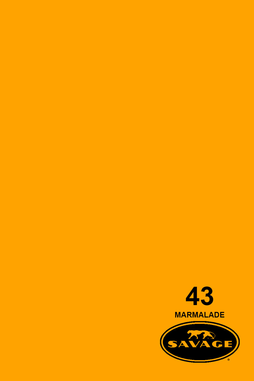 Savage Widetone Background Paper 107 Inch X 12 Yard Roll 43 Marmalade