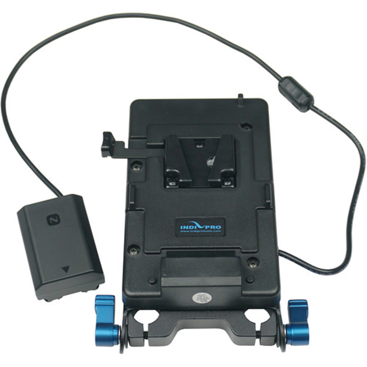 Indipro Tools V Mount Plate With Np Fz100 Dummy Battery 15mm Rod Clamps For Sony Iii Indipro Tools V Mount Plate With Np Fz100 Dummy Battery 15mm Rod Clamps For Sony Iii