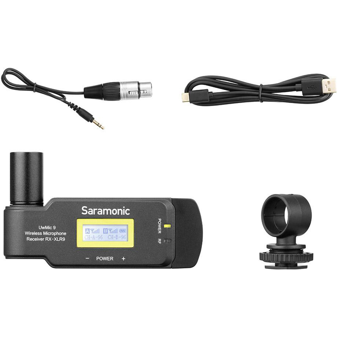 Saramonic UwMic9 RX-XLR9 Compact Plug-On XLR Dual-Channel